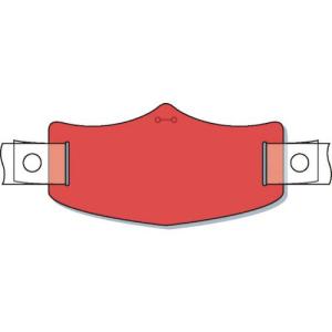 つくし e帽章 赤無地 ヘルメット用樹脂バンド付 ( WE-104H ) (株)つくし工房｜orangetool