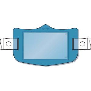 つくし e帽章 透明ポケット付き 青 ヘルメット用樹脂バンド付 ( WE-125H ) (株)つくし工房｜orangetool