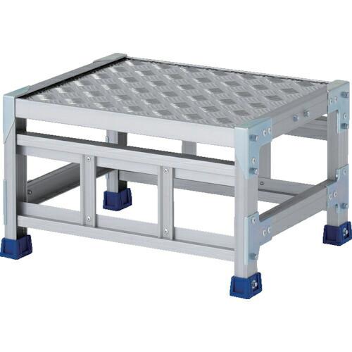 アルインコ 作業台(天板縞板タイプ)1段 天板寸法500×400mm 高0.3m ( CSBC135...