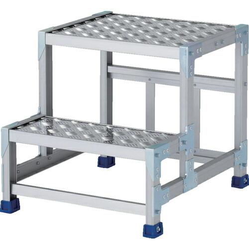 アルインコ 作業台(天板縞板タイプ)2段 ( CSBC255S )