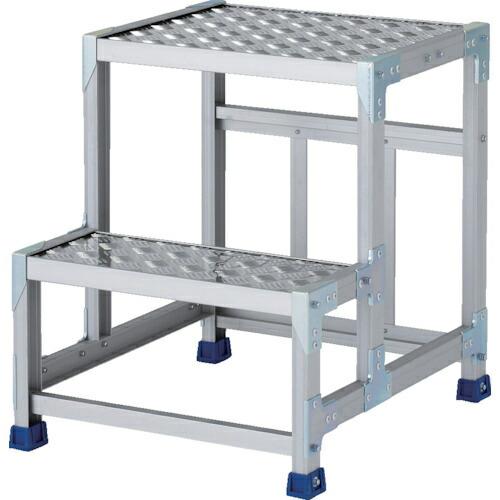 アルインコ 作業台(天板縞板タイプ)2段 ( CSBC265S )