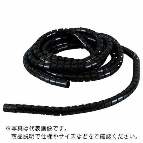 TRUSCO 電線保護材 スリットチューブ 5m 結束径35 黒 ( TKL32PEBK ) トラス...
