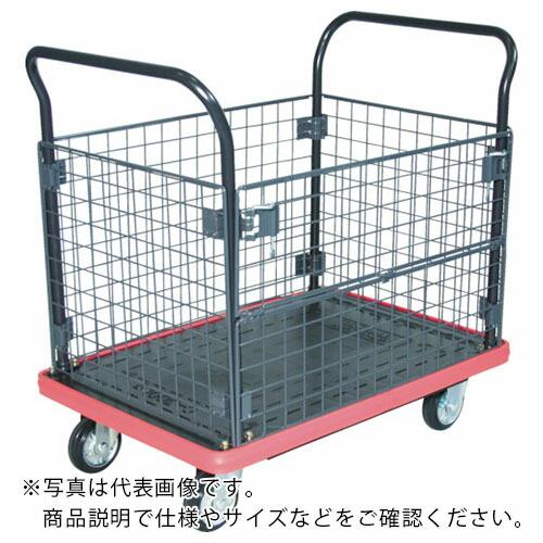 TRUSCO MKP樹脂製台車 金網付 716×436 ( MKP-157 ) トラスコ中山(株)