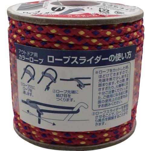 ユタカメイク アウトドア用カラーロープ レッド 3.5mm×20m ( ROC-11 ) (株)ユタ...