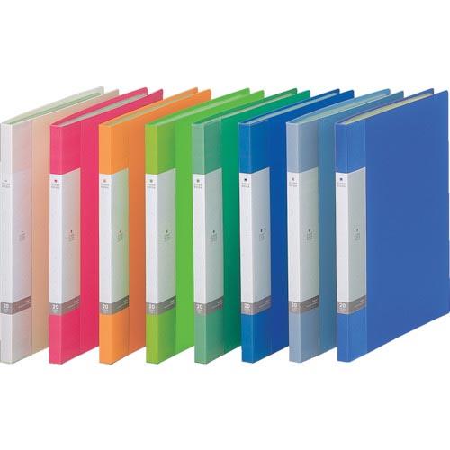 LIHIT A4/S クリヤーブック(20枚) 青 ( G3201-8 )