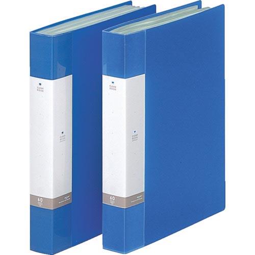LIHIT A4/S クリヤーブック(60枚) 青 ( G3203-8 )