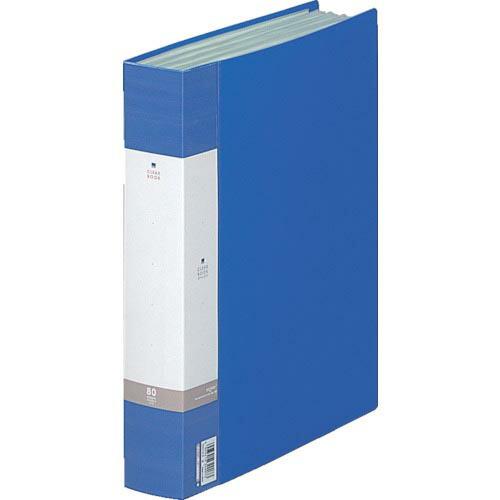 LIHIT A4/S クリヤーブック(80枚) 青 ( G3204-8 )