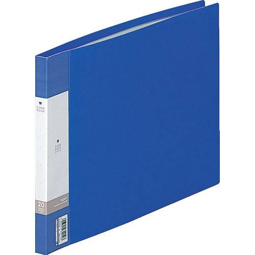 LIHIT A4/E クリヤーブック(20枚) 青 ( G3220-8 )