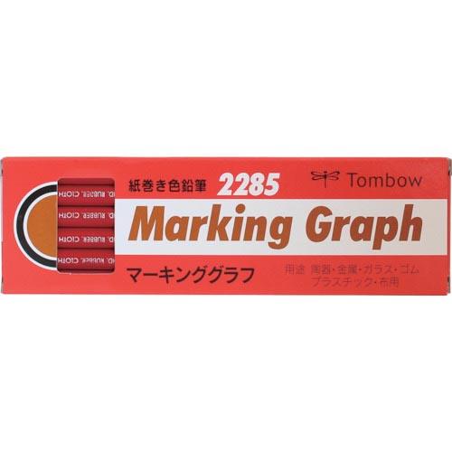 Tombow マ-キンググラフ 赤 ( 2285-25 (1ダースイリ) ) (株)トンボ鉛筆