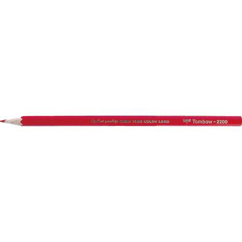 Tombow 硬質色鉛筆 単色 赤 12本入り ( 2200-25 ) (株)トンボ鉛筆
