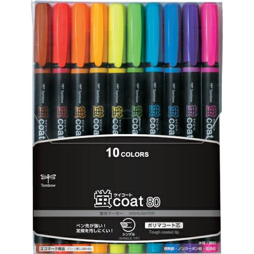 Tombow 蛍光マーカー蛍COAT80 10C ( WA-SC10C ) (株)トンボ鉛筆