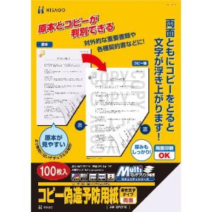 ヒサゴ コピー偽造防止用紙浮き文字タイプA4両面 ( BP2110Z ) ヒサゴ(株)｜orangetool