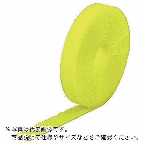 TRUSCO マジックバンド[[R下]]結束テープ両面 蛍光イエロー20mm5m ( MKT-205...
