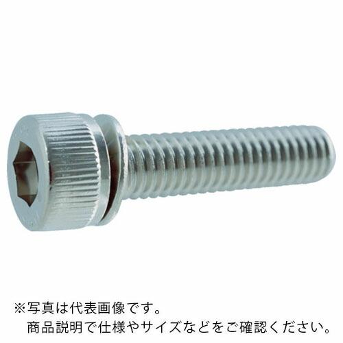 TRUSCO ギザ付皿ばね座金付六角穴付ボルト M4×20 12本入 ニッケルメッキ ( Y011-...