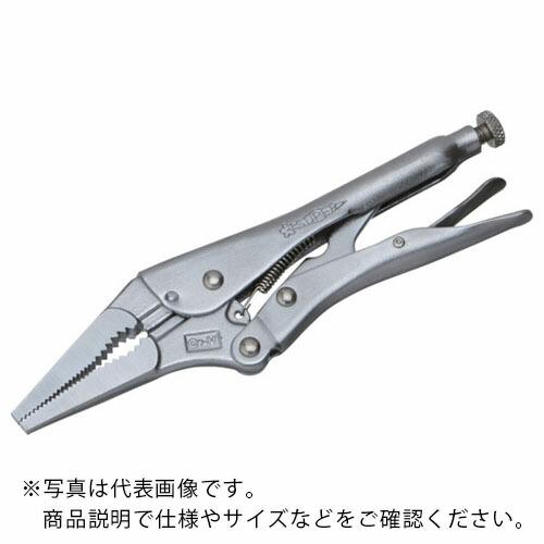 スーパー グリッププライヤ ロングノーズタイプ 全長:133mm 口開き:(角材)1~10、(丸材)...