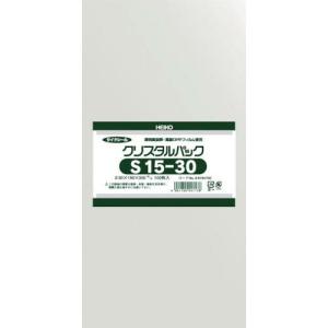 HEIKO OPP袋 テープなし クリスタルパック S15-30 100枚入り ( 6734700 S15-30 )｜orangetool