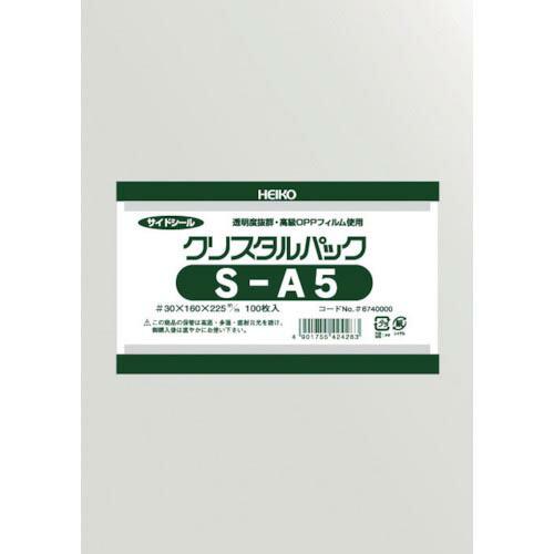 HEIKO OPP袋 テープなし クリスタルパック S-A5 100枚入り ( 6740000 S1...