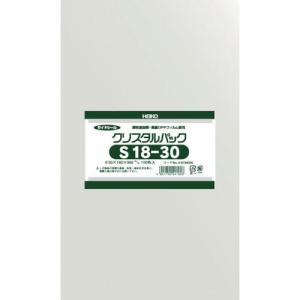 HEIKO OPP袋 テープなし クリスタルパック S18-30 100枚入り ( 6735000 S18-30 )｜orangetool