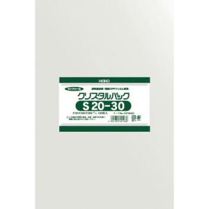 HEIKO OPP袋 テープなし クリスタルパック S20-30 100枚入り ( 6735300 S20-30 )｜orangetool