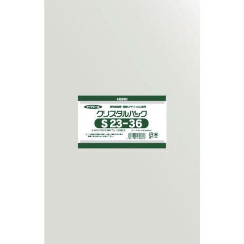 HEIKO OPP袋 テープなし クリスタルパック S23-36 100枚入り ( 6748100 ...