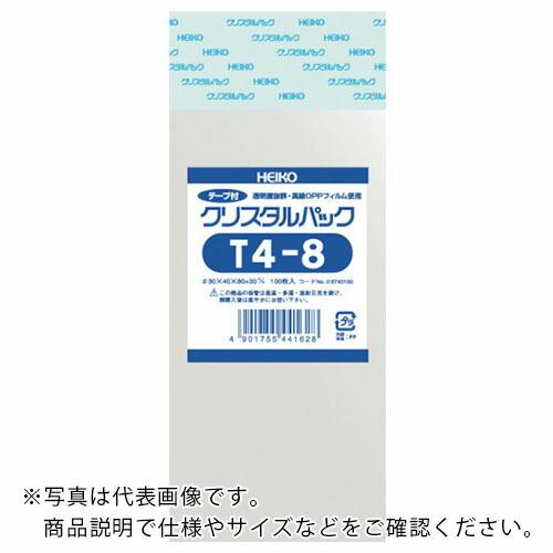 HEIKO OPP袋 テープ付き クリスタルパック T5-8 100枚入り ( 6740200 T5...