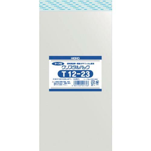 HEIKO OPP袋 テープ付き クリスタルパック T12-23 100枚入り ( 6741600 ...