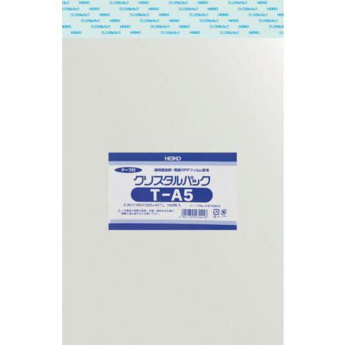 HEIKO OPP袋 テープ付き クリスタルパック T-A5 100枚入り ( 6740910 T1...