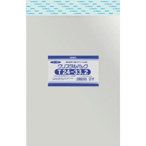 HEIKO OPP袋 テープ付き クリスタルパック T24-33.2 100枚入り ( 674101...