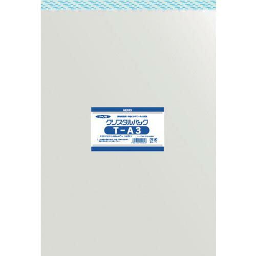 HEIKO OPP袋 テープ付き クリスタルパック T-A3 100枚入り ( 6742300 T3...