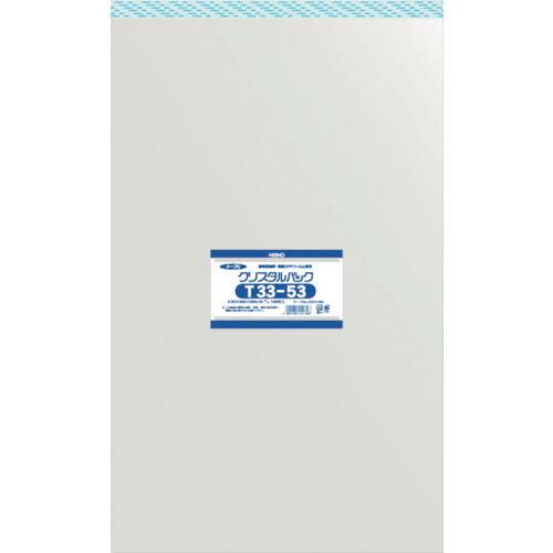 HEIKO OPP袋 テープ付き クリスタルパック T33-53 100枚入り ( 6741400 ...