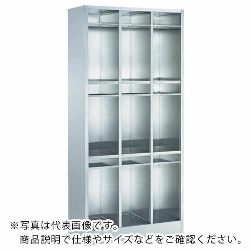 TRUSCO SUS304長靴ロッカー ロングタイプ中棚付 1列3段 ( SLNG-3-13T ) ...