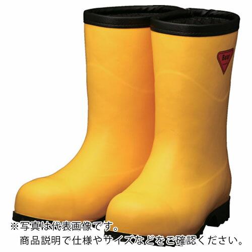 SHIBATA 防寒安全長靴 セーフティベアー#1011白熊(イエロー)フード無し 23.0cm (...