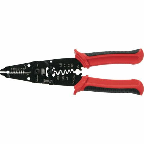 TONE 手動圧着工具 電工ペンチ 全長220mm ( CMP-200 ) TONE(株)