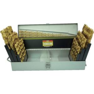 ISF TINコーティング コバルト正宗ドリル 121本組セット(スチールケース入 ( TCOD-121S ) (株)イシハシ精工 (メーカー取寄)｜orangetool