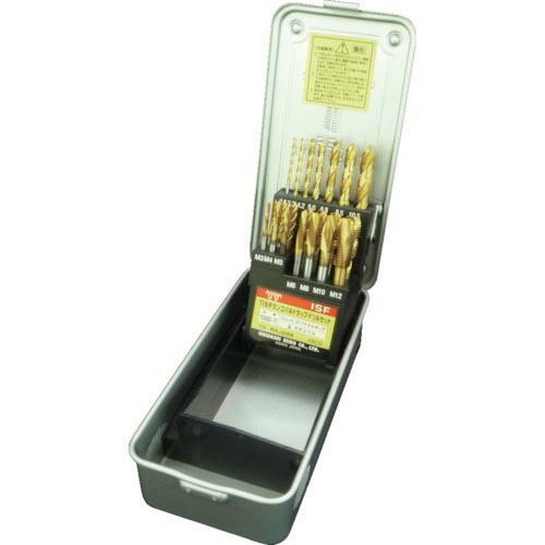 ISF TINコーティング コバルトジェット・スパイラルタップ ドリルセット ( TCOJSD-21...