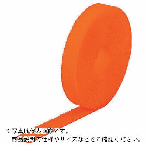 TRUSCO マジックバンド[[R下]]結束テープ両面 蛍光オレンジ20mm5m ( MKT-205...