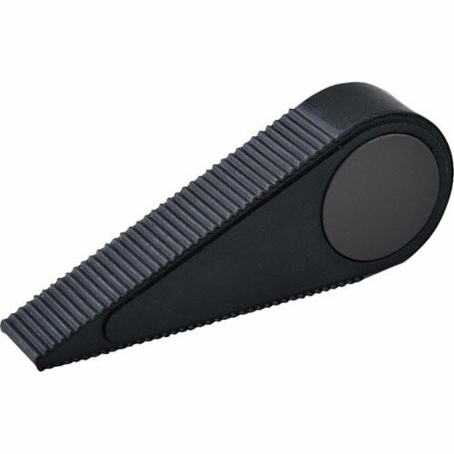 緑十字 差し込み式ドアストッパー 黒 ドアストッパー120-20 H45×W20×D120mm マグ...