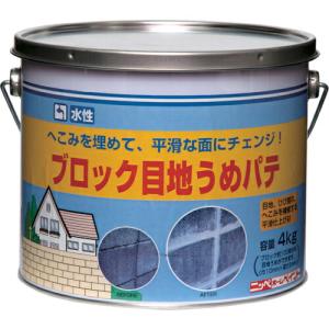 ニッぺ 水性ブロック目地うめパテ 4kg ホワイト HPR009-4 ( 4976124400407 )｜orangetool