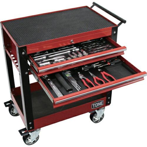 TONE 整備用工具セット ツールセット ワークキャビンセット 63点セット 差込角9.5mm ( ...