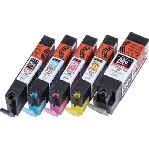 ELECOM CANON BCI-351XL+350XL 5MP互換使い切り 5色 ( CC-C35...