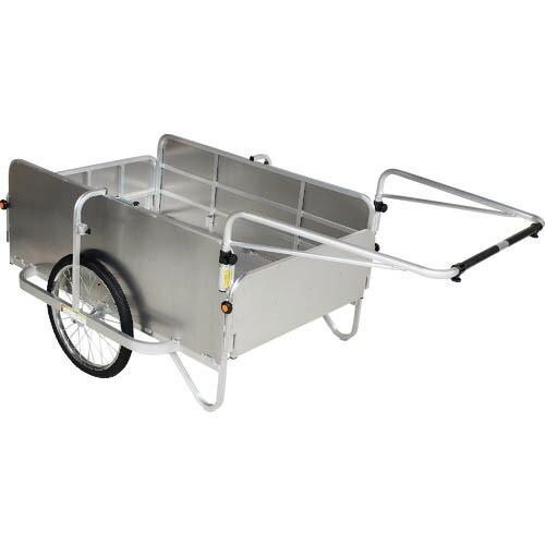 HARAX 折り畳み式大型リヤカー全面パネル付 コンパック(空気タイヤ) ( HC-1208A-4P...