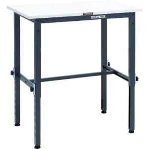 TRUSCO 軽荷重作業台高さ調節式(150kg)AEM型 900X600XH650~950 基本タイプ ダークグレー色 ( AEM-0960DG ) トラスコ中山(株)｜orangetool