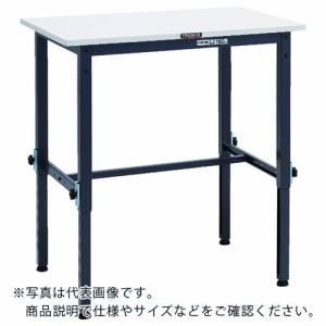 TRUSCO 軽荷重作業台高さ調節式(150kg)AEM型 900X750XH650~950 基本タイプ ダークグレー色 ( AEM-0975 DG ) トラスコ中山(株)｜orangetool