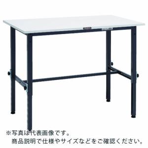 TRUSCO 軽荷重作業台高さ調節式(150kg)AEM型 1200X600XH650~950 基本タイプ ダークグレー色 ( AEM-1260 DG ) トラスコ中山(株)｜orangetool