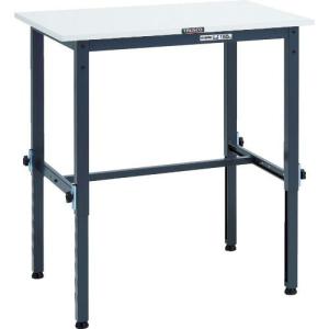 TRUSCO 軽荷重作業台高さ調節式(150kg)AEM型 900X600XH650~950 基本タイプ ダークグレー色 ( RAEM-0960 DG ) トラスコ中山(株)｜orangetool