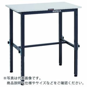 TRUSCO 軽荷重作業台高さ調節式(150kg)AEM型 900X750XH650~950 基本タイプ ダークグレー色 ( RAEM-0975 DG ) トラスコ中山(株)｜orangetool
