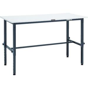 TRUSCO 軽荷重作業台高さ調節式(150kg)AEM型 1500X750XH650~950 基本タイプ ダークグレー色 ( RAEM-1500 DG ) トラスコ中山(株)｜orangetool