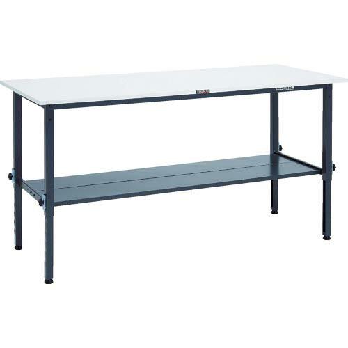 TRUSCO 軽荷重作業台高さ調節式(150kg)AEM型 1800X750XH650~950 下棚...