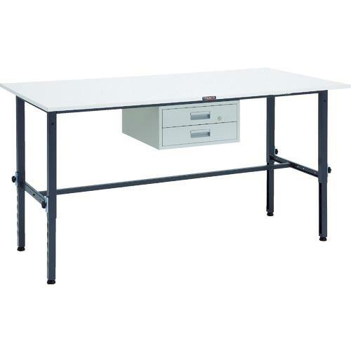 TRUSCO 軽荷重作業台高さ調節式(150kg)AEM型 1800X900XH650~950 2段...