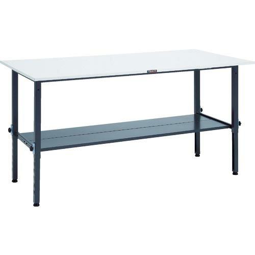 TRUSCO 軽荷重作業台高さ調節式(150kg)AEM型 1800X900XH650~950 下棚...